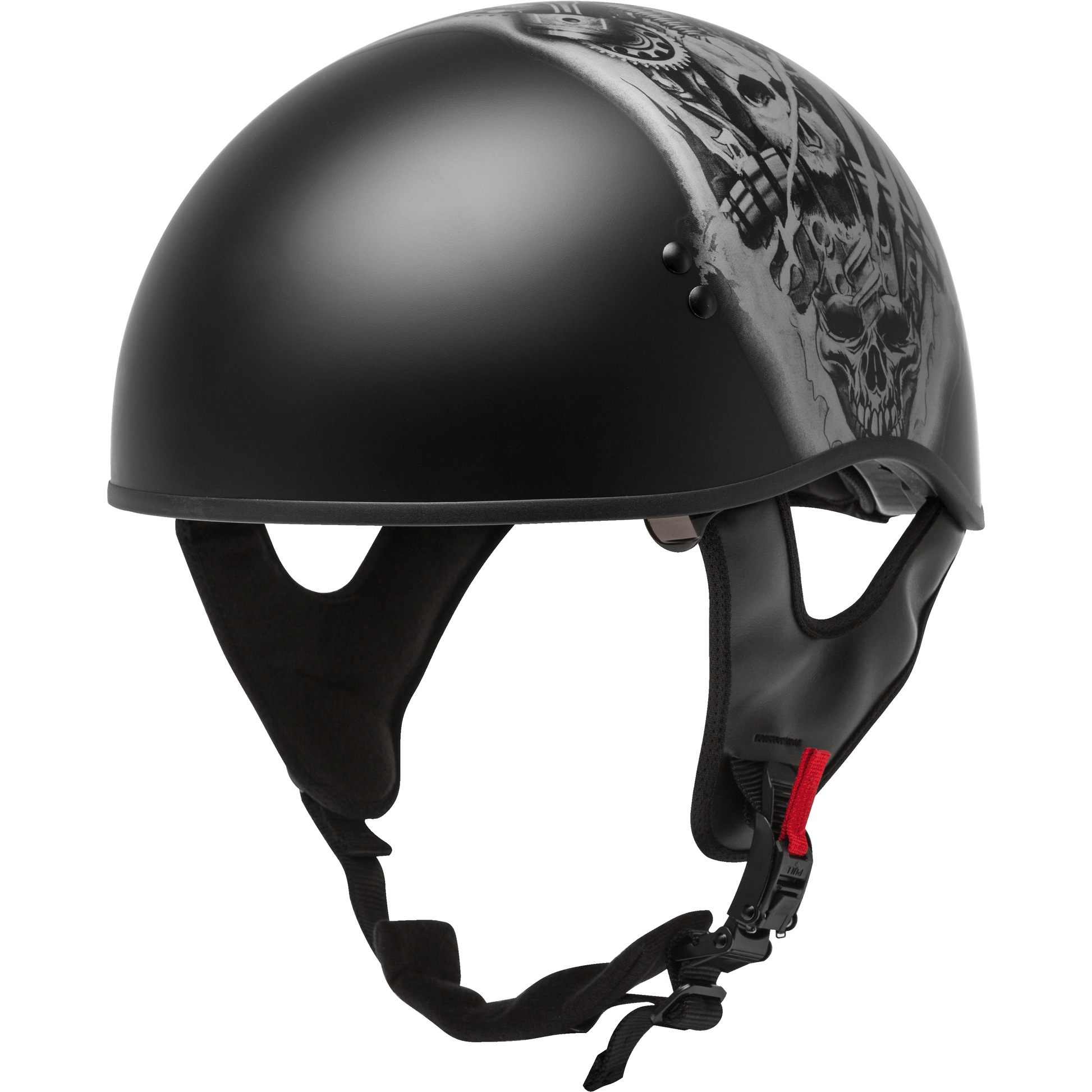 Hh 65 Half Helmet Tormentor Naked Matte Black/Silver Xl