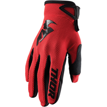 THOR Sector Gloves - Red/Black - Large 3330-5874