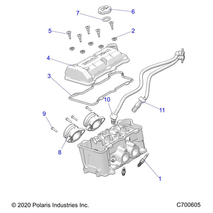 Polaris Ranger Cover-Valve,CAST,2CYL,SOHC, Genuine OEM Part 5634015, Qty 1