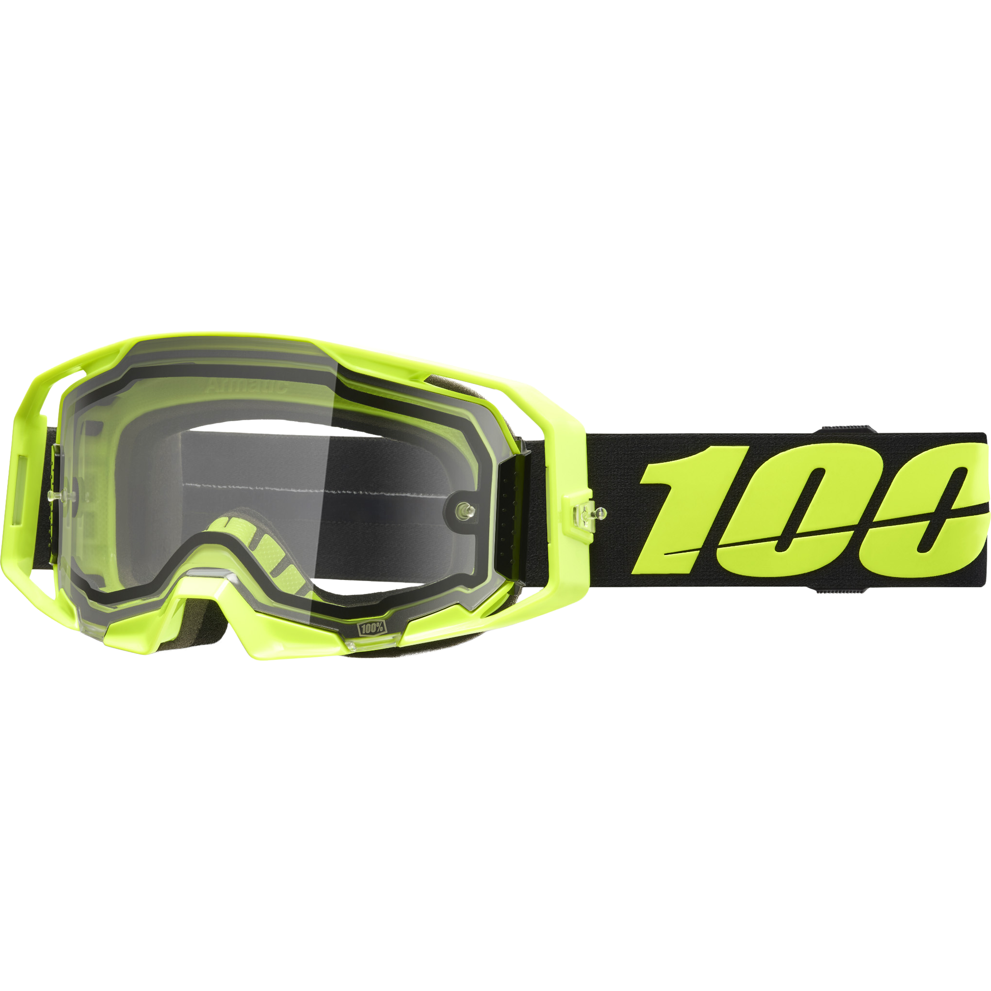 moto goggle Armatic Enduro Moto Goggle Neon Yellow Clear