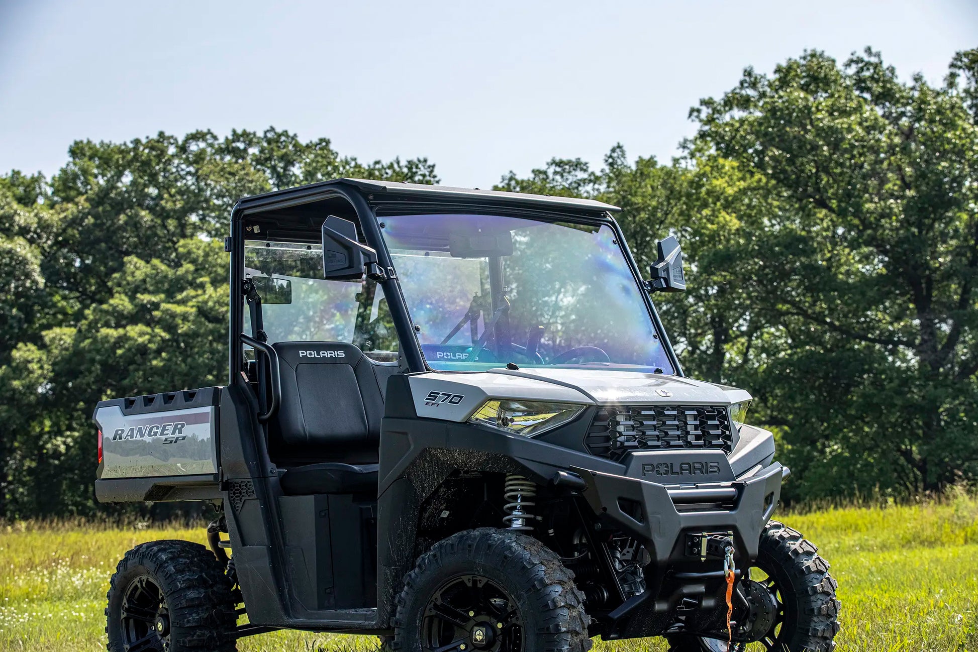 Poly Front Windshield Full Fixed Vented Pol