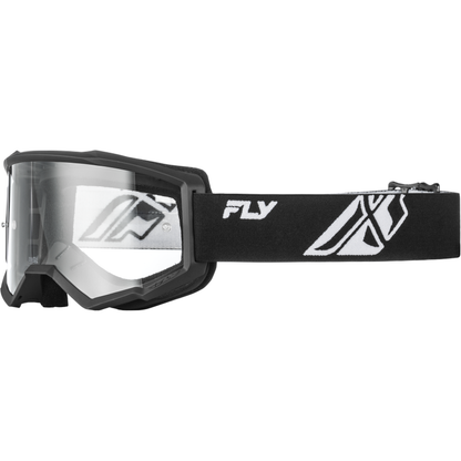 Focus Goggle Black/White W/ Clear Lens