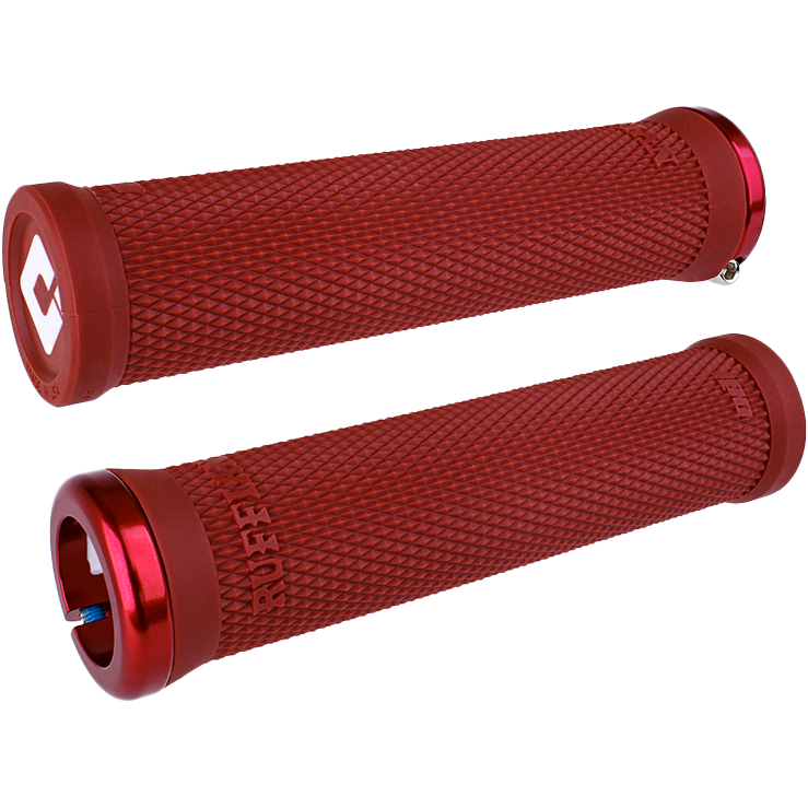 Ruffian V2.1 Grips 135mm Dk. Red/Red Stnls Steel Screws
