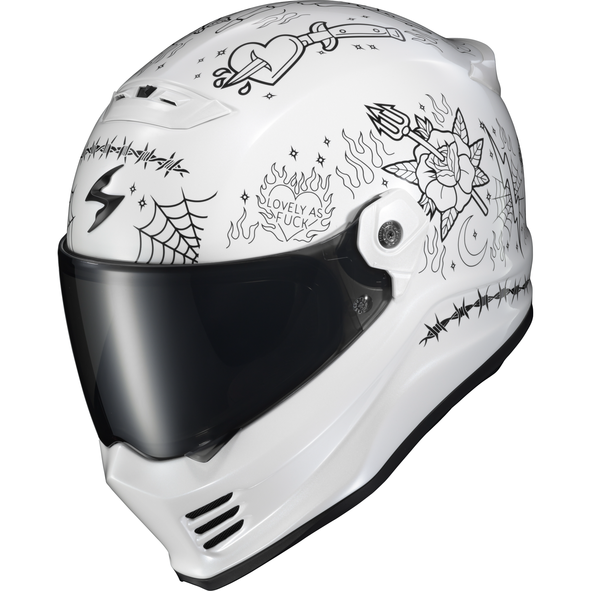 Covert Fx Full Face Helmet The Litas 2 White Md