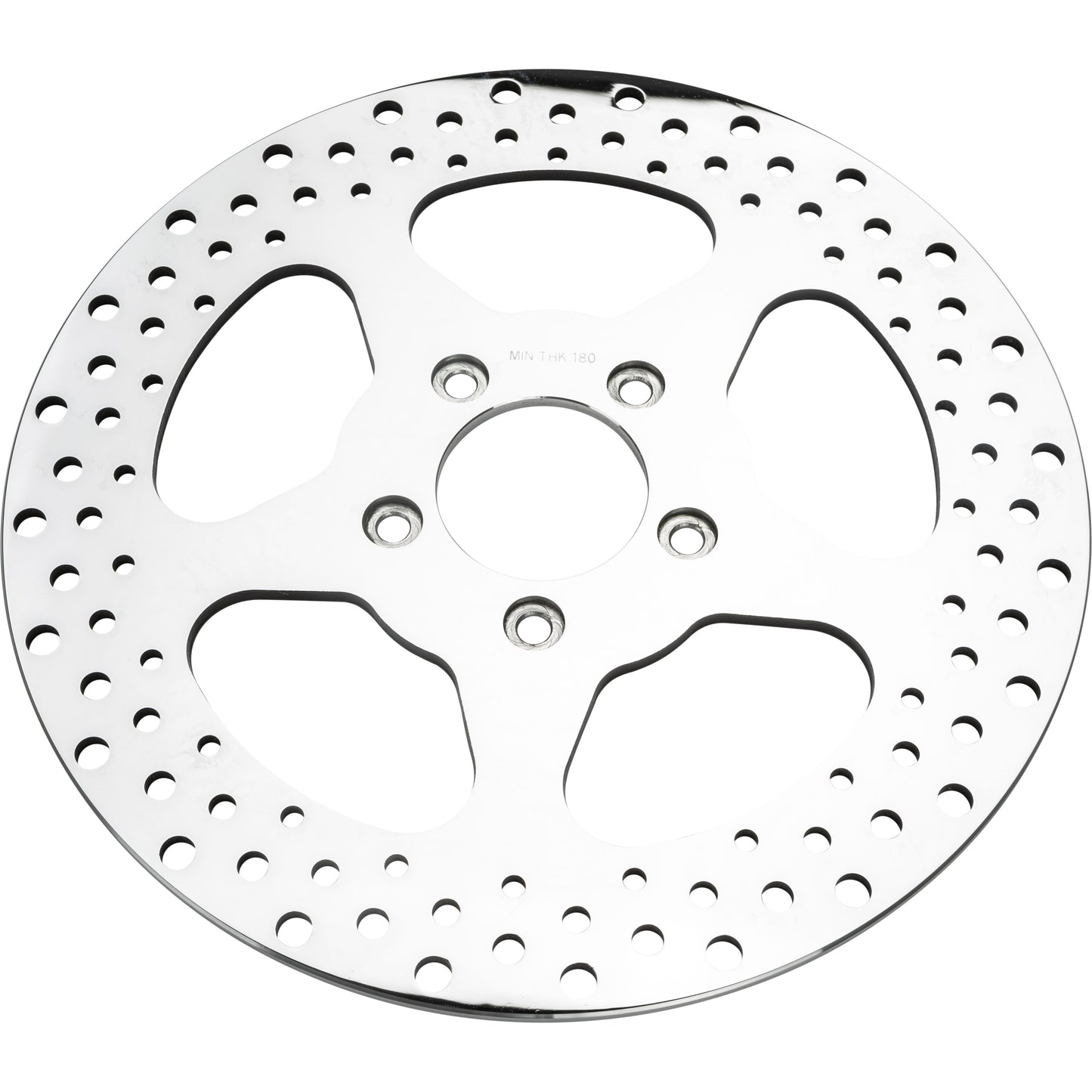 5 Spoke Brake Rotor Front 11.5 Ss Polished 2.22id