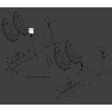 Polaris RZR Nut, Lock, Genuine OEM Part 7547503, Qty 1
