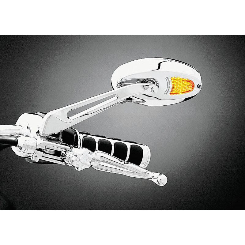 Kuryakyn Turn Signal Mirrors Flat Glass Chrome