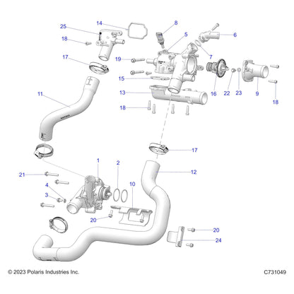 Polaris RZR Flat Washer, Genuine OEM Part 7556578, Qty 1