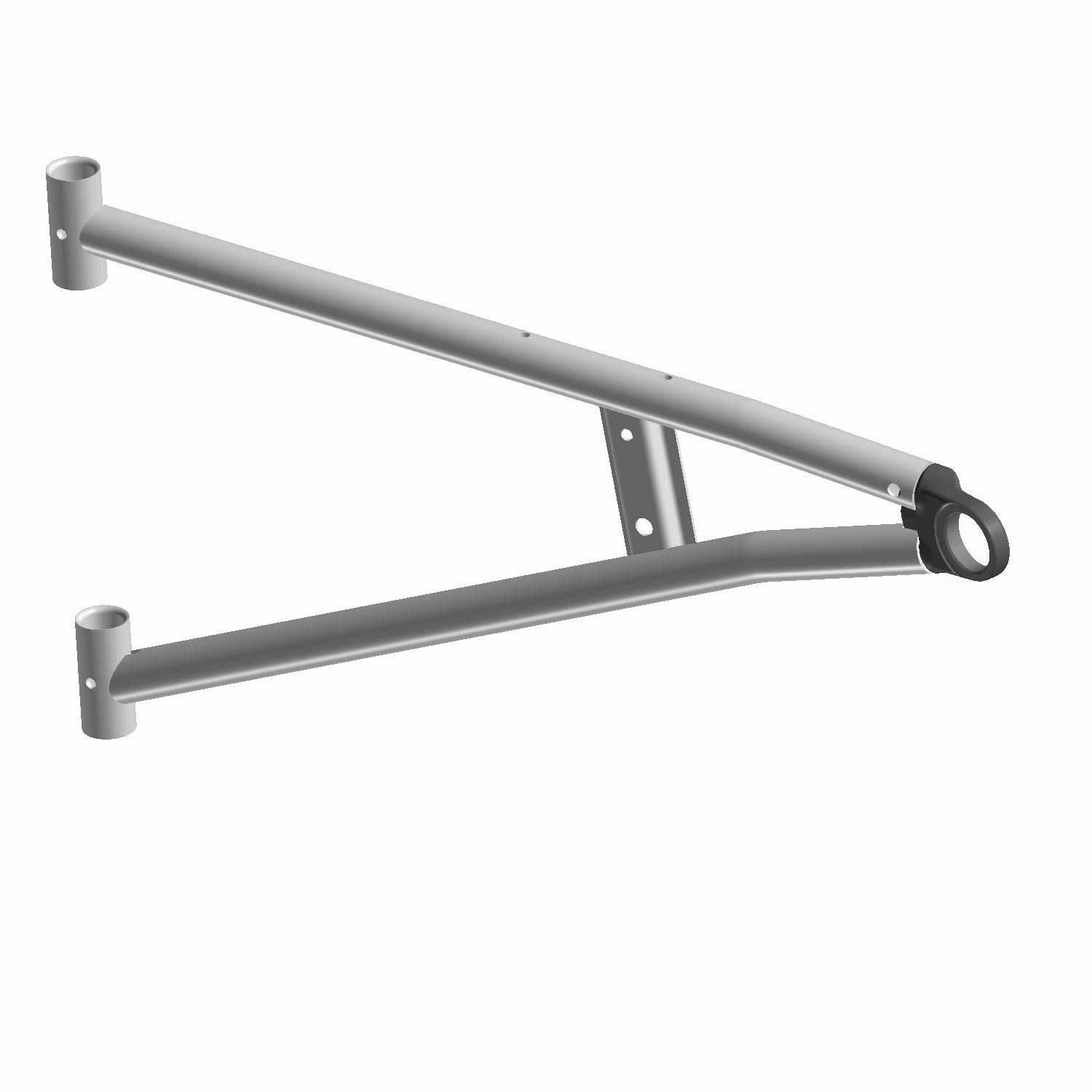 Polaris Ranger A-Arm, Front, Lower, Right, Matte Black, Genuine OEM Part 1019669-458, Qty 1