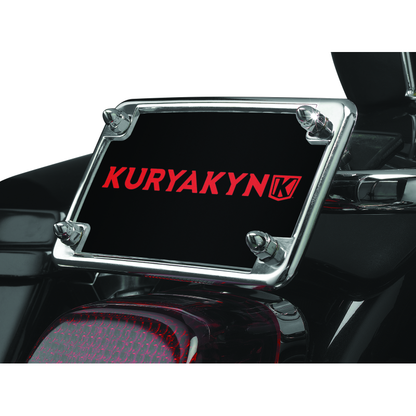 Kuryakyn License Frame & Backing Plate Set 4in X 7in Chrome
