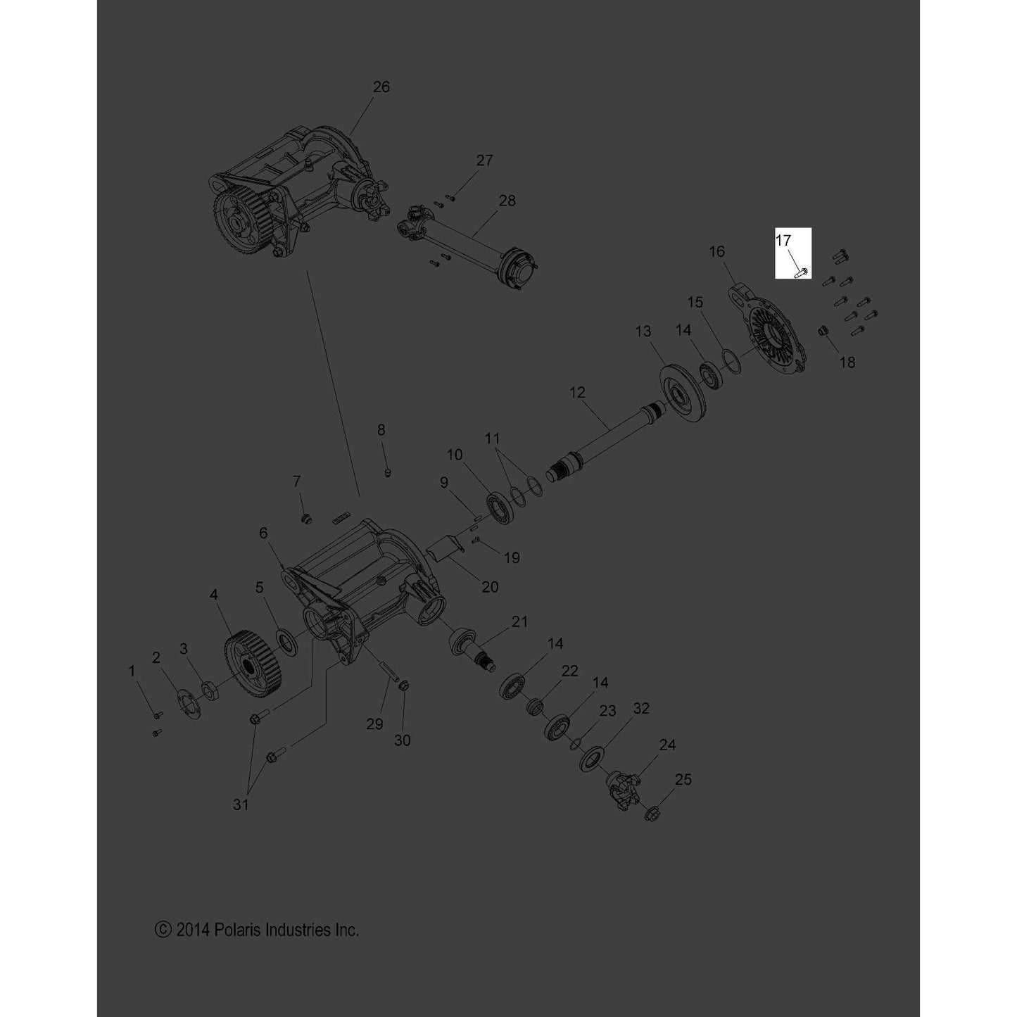 Polaris Slingshot Screw, Genuine OEM Part 3236116, Qty 1