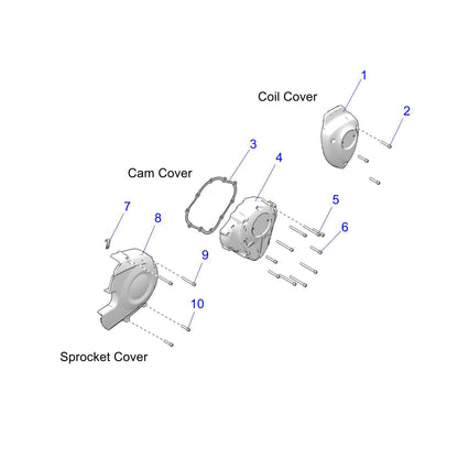 Victory Motorcycles Indian Motorcycle Shoulder Screw, 6 mm x 1.0 mm x 35 mm, Genuine OEM Part 7519370, Qty 1