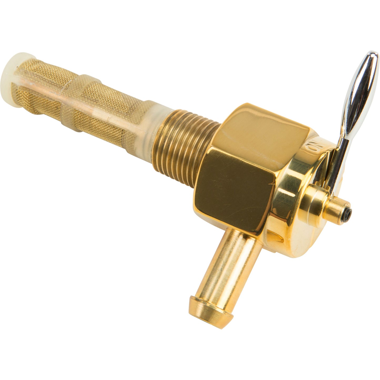 Brass Petcock Hex 3/8 In Right Side Position