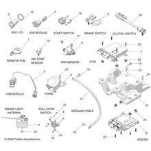 Indian Motorcycle K-FOB HOUSING,2BTN [PLASTIC HOUSING ONLY], Genuine OEM Part 2890127, Qty 1