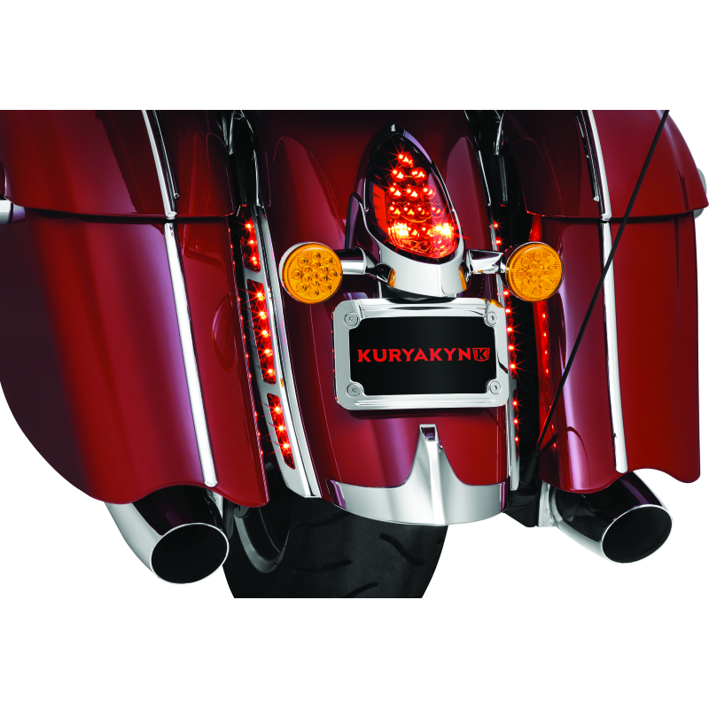 Kuryakyn LED Rear Fender Strip Lights For Indian Chrome