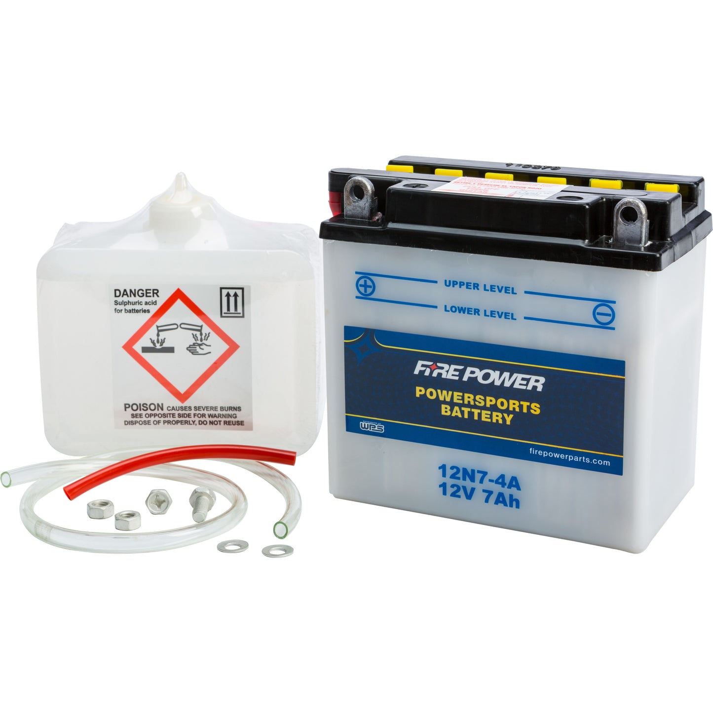 Battery W/Acid 12n7 4a 12v