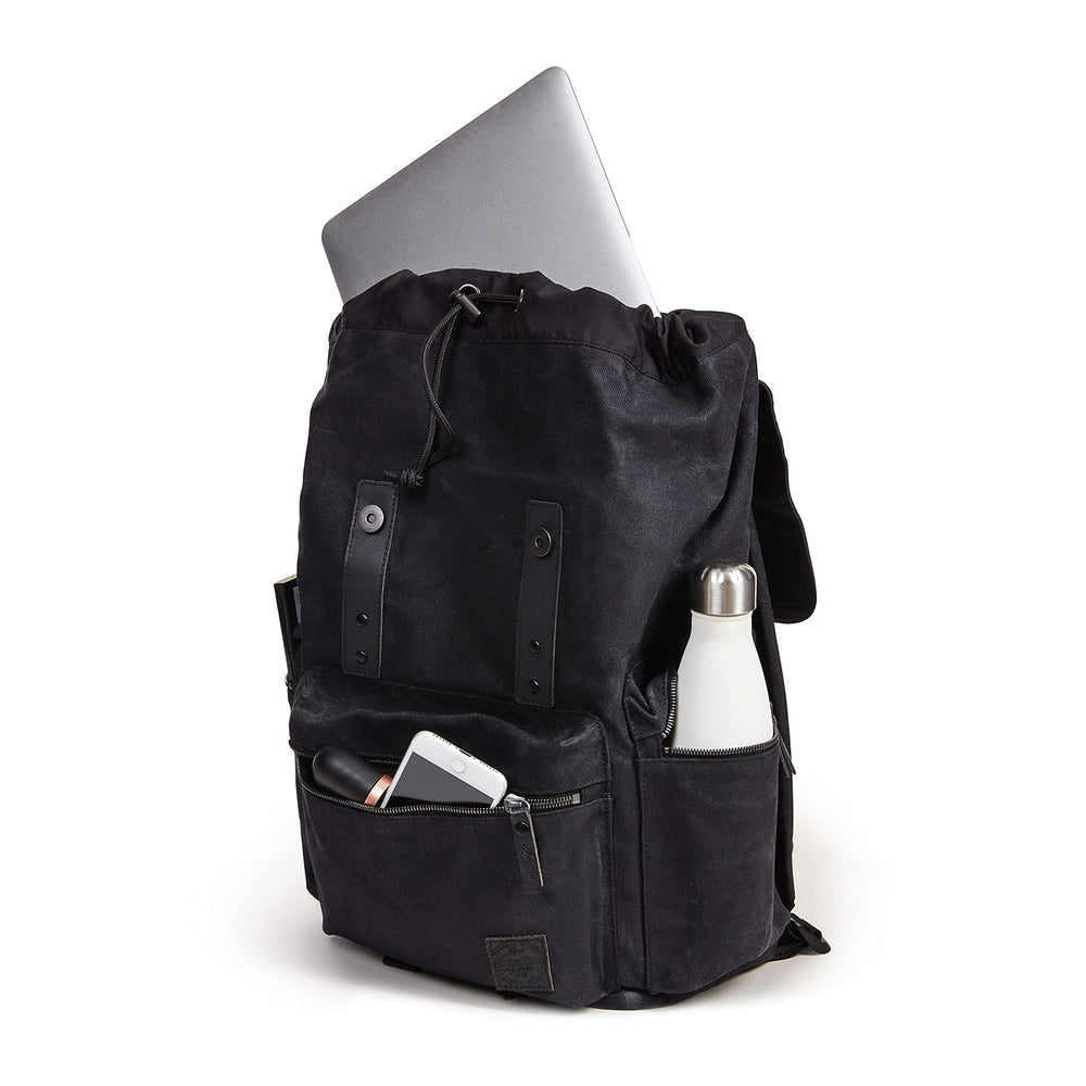 
                      
                        Indian Motorcycle Waxed Canvas Backpack, Black - 2861696
                      
                    
