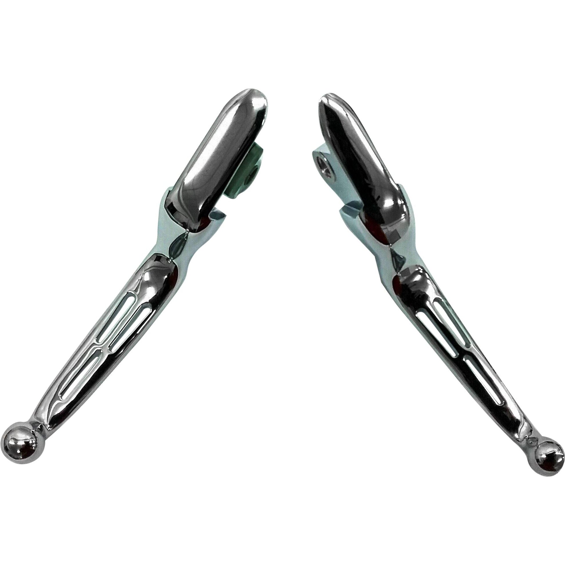 Slotted Lever Set Chrome Softail 15 17