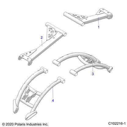 Polaris ATV LCA Weld, Seal, Rear, Left, Black, Genuine OEM Part 1025346-067, Qty 1