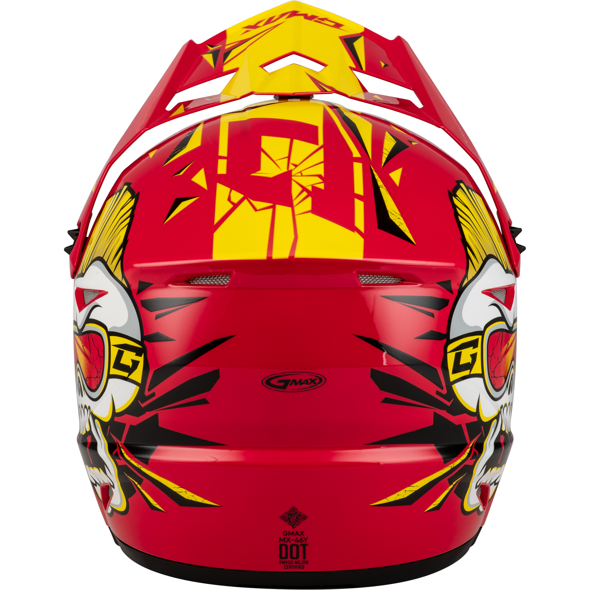 Youth Mx 46y Unstable Helmet Red/Yellow Ys