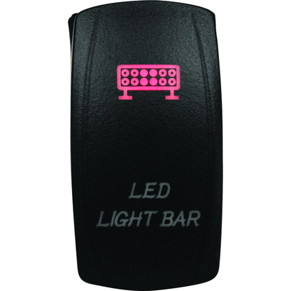 DragonFire Racing Lighted Switch LED Light Bar On/Off Red