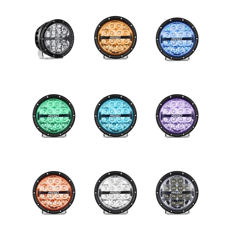 Rigid Industries 360-Series 6in LED Off-Road Drive Beam - RGBW (Pair)