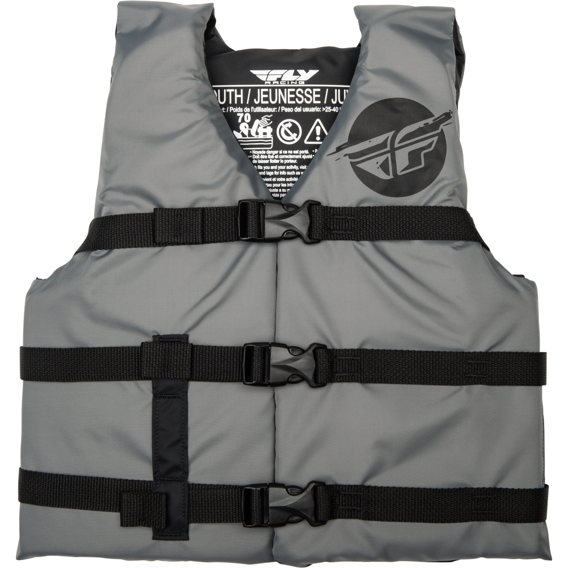 Youth Flotation Vest Grey/Black