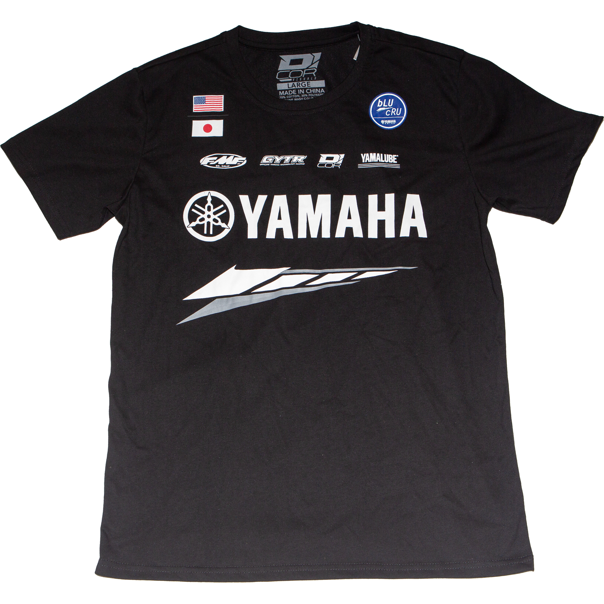 Yamaha Factory T Shirt Black Md