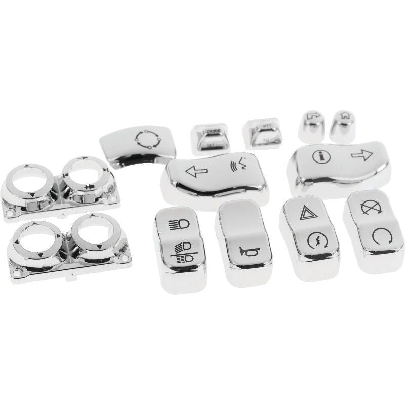 Bikers Choice 16-18 FLHTK/L Chrome Switch Cap Kit