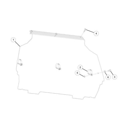 Polaris RZR 200 EFI Poly Rear Panel (Requires Roof 2889739, Sold separately) 2889777