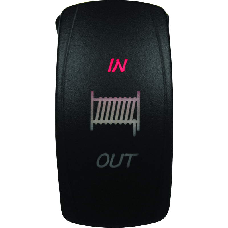 DragonFire Racing Lighted Switch Winch In/Out Red