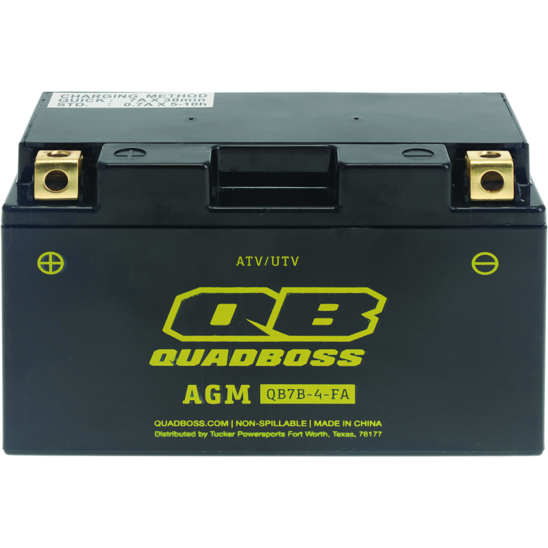 QuadBoss Maintenance-Free AGM Battery QB7B-4-FA
