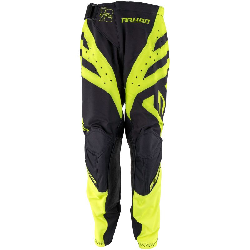 Answer 25 Arkon Nitrus Pants Black/Hyper Acid Youth Size - 20