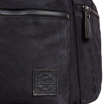 Indian Motorcycle Waxed Canvas Backpack, Black - 2861696