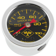 Bikers Choice 0-100 PSI Oil Pressure Gauge Black Face Stainless Bezel Liquid Filled Universal Custom