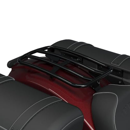 Indian Motorcycle Luggage Rack for Specific Scout Models, Black, Mounts On Motorcycle Rear Fender, Holds Up to 7 Lbs, Cargo Rack for Tail Bags for Motorcycles, Motorcycle Storage - 2890148-266