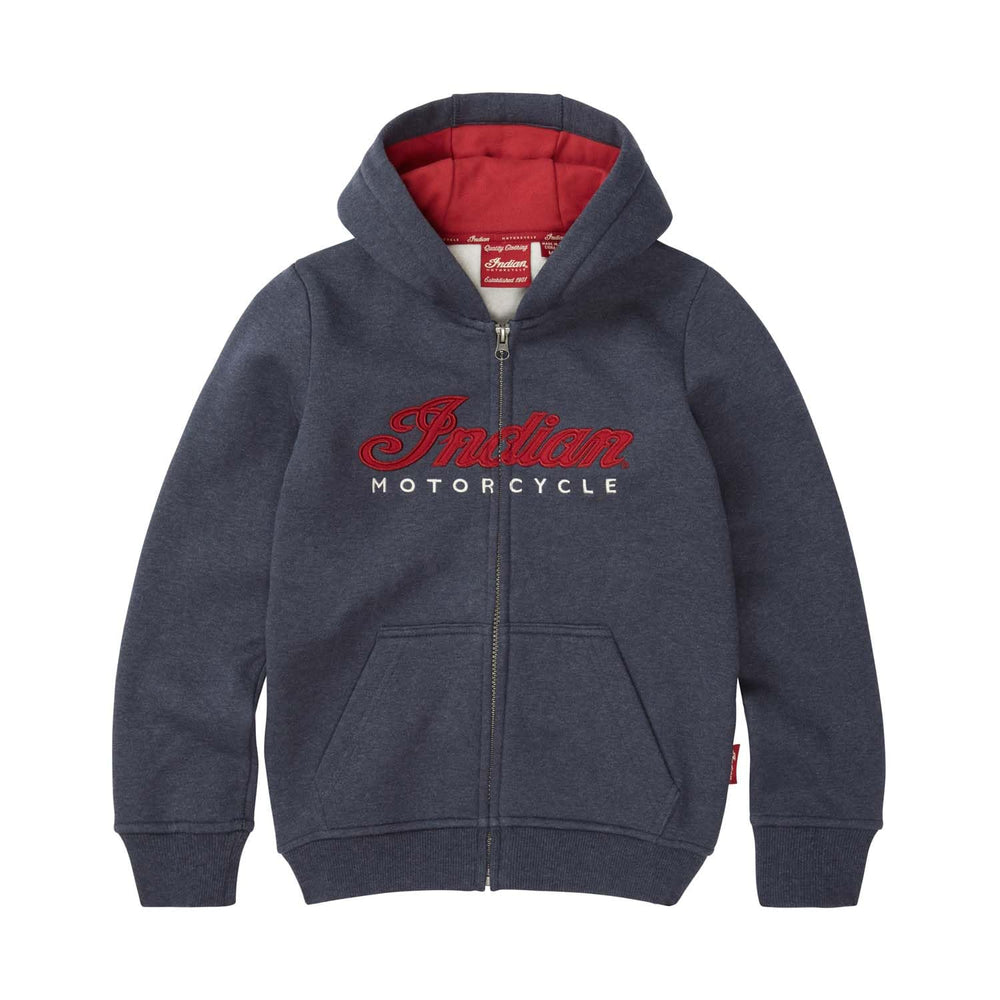 Indian Motorcycle Kids USA Flag Hoodie, Navy - 12-14 Years - 283343509