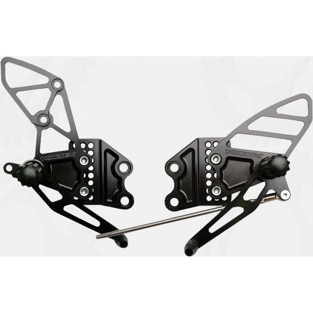 Rear Set Complete Blk Kaw