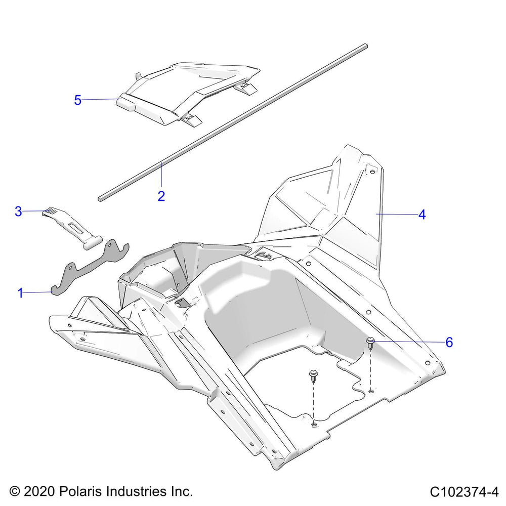 
                      
                        Polaris ATV Storage Box, Rear, Genuine OEM Part 5453713, Qty 1
                      
                    