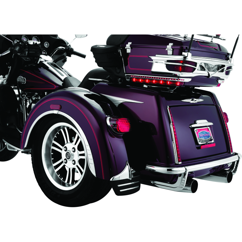 Kuryakyn Rear Mud Flaps For Trikes Chrome