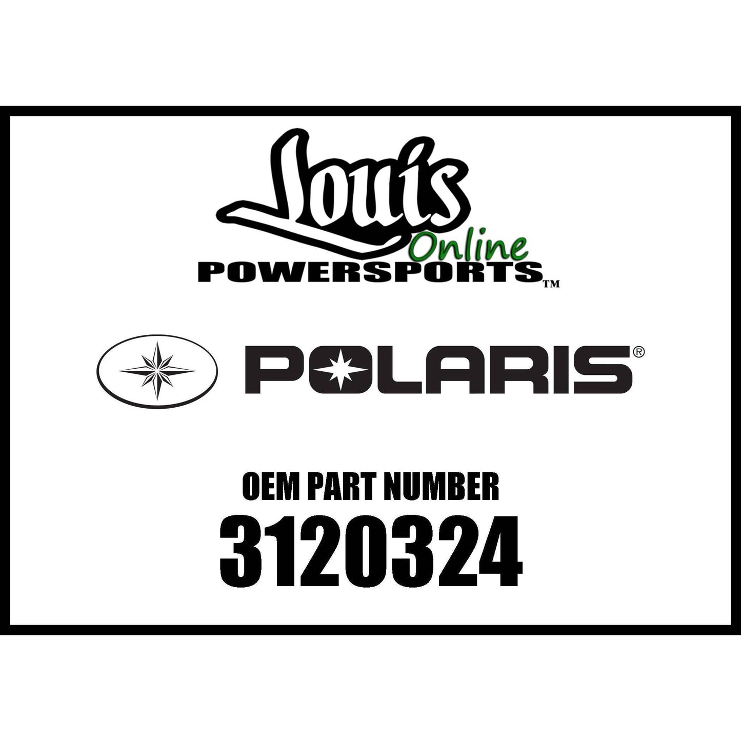 Polaris Off Road Oil Seal, Genuine OEM Part 3120324, Qty 1