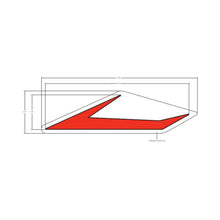 Polaris Slingshot Decal-Front Wing,LH,RED, Genuine OEM Part 7187369, Qty 1