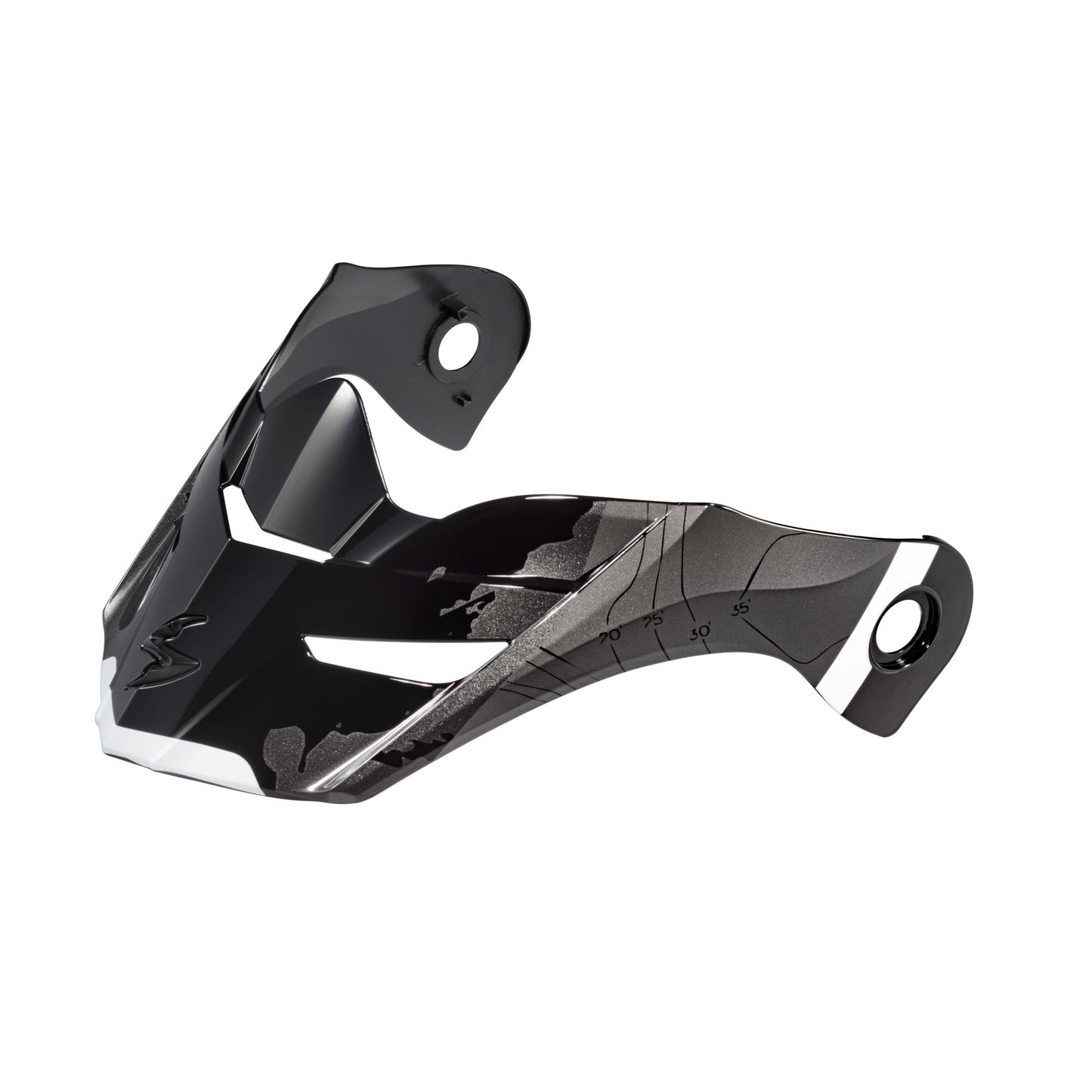 Exo At960 Peak Visor Topographic Black/White