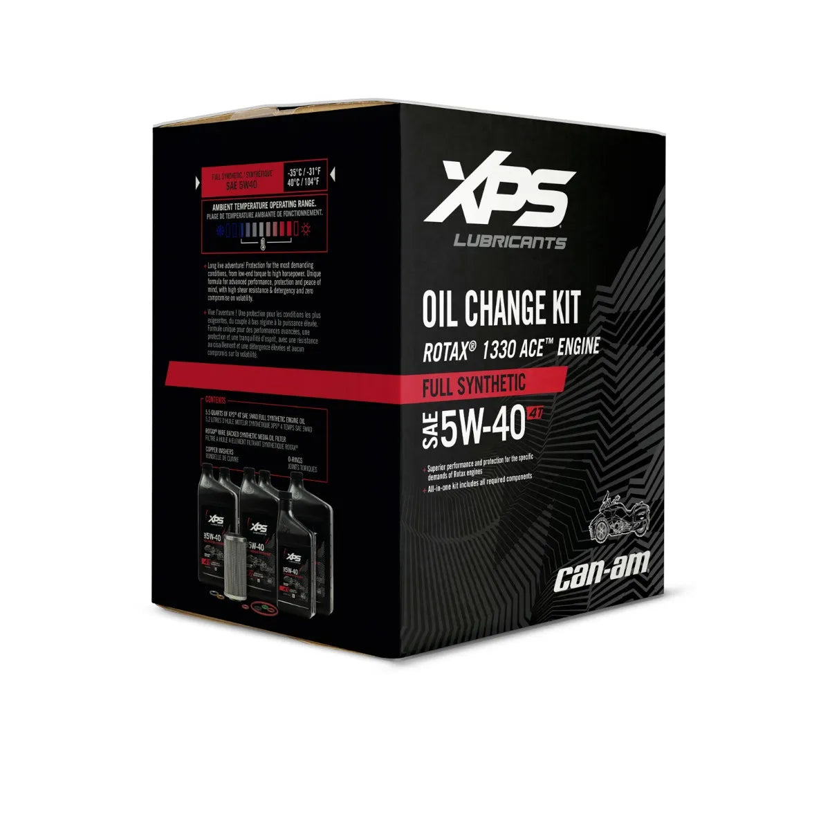 Can-Am 4T 5W-40 Full Synthetic Oil Change Kit for Rotax 1330 engine - 9779484