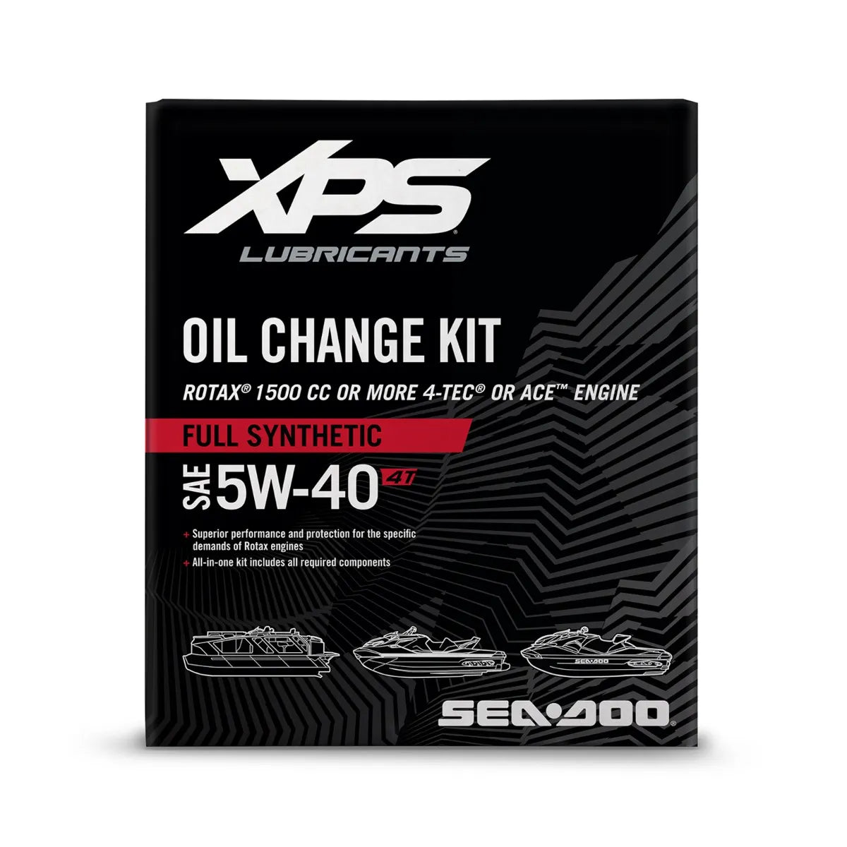 Sea-Doo 4T 5W-40 Full Synthetic Oil Change Kit for engines of 1500 cc or more - 9779486