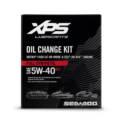 Sea-Doo 4T 5W-40 Full Synthetic Oil Change Kit for engines of 1500 cc or more - 9779486