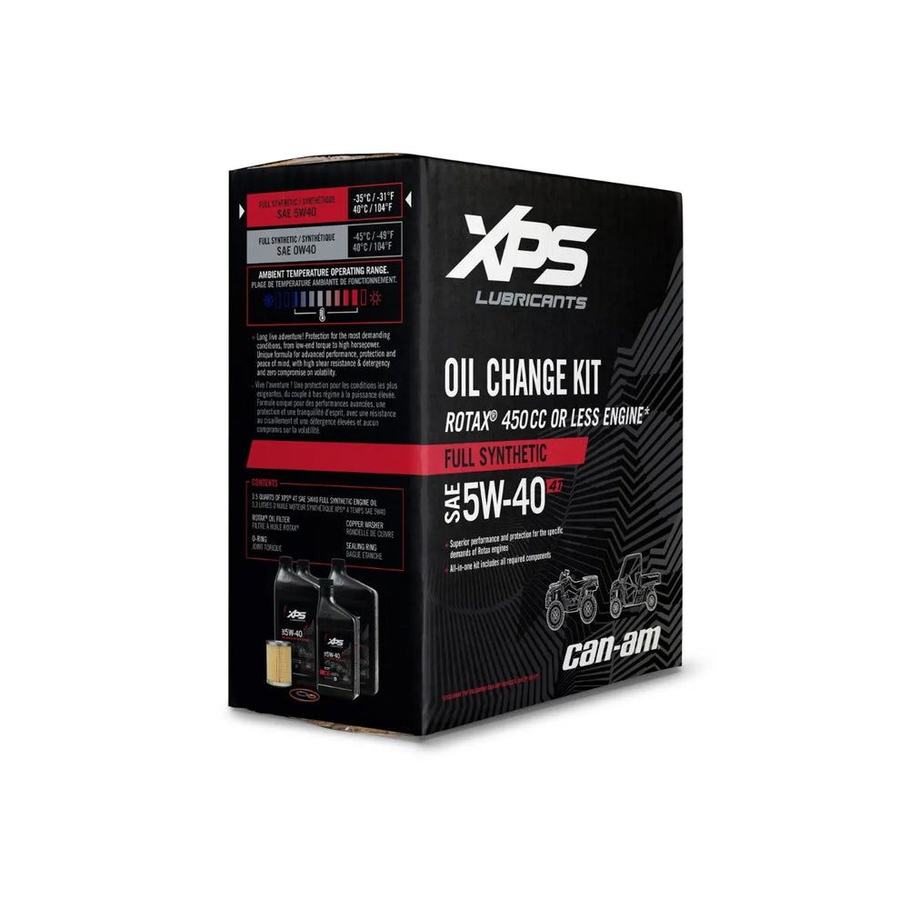 Can-Am 4T 5W-40 Full Synthetic Oil Change Kit for Rotax 450 cc or less engine - 9779487
