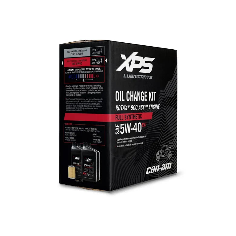 Can-Am 4T 5W-40 Full Synthetic Oil Change Kit for Rotax 900 ACE engine - 9779489
