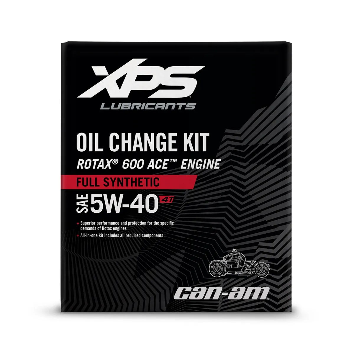 Can-Am 4T 5W-40 Full Synthetic Oil Change Kit for Rotax 600 CC engine - 9779490