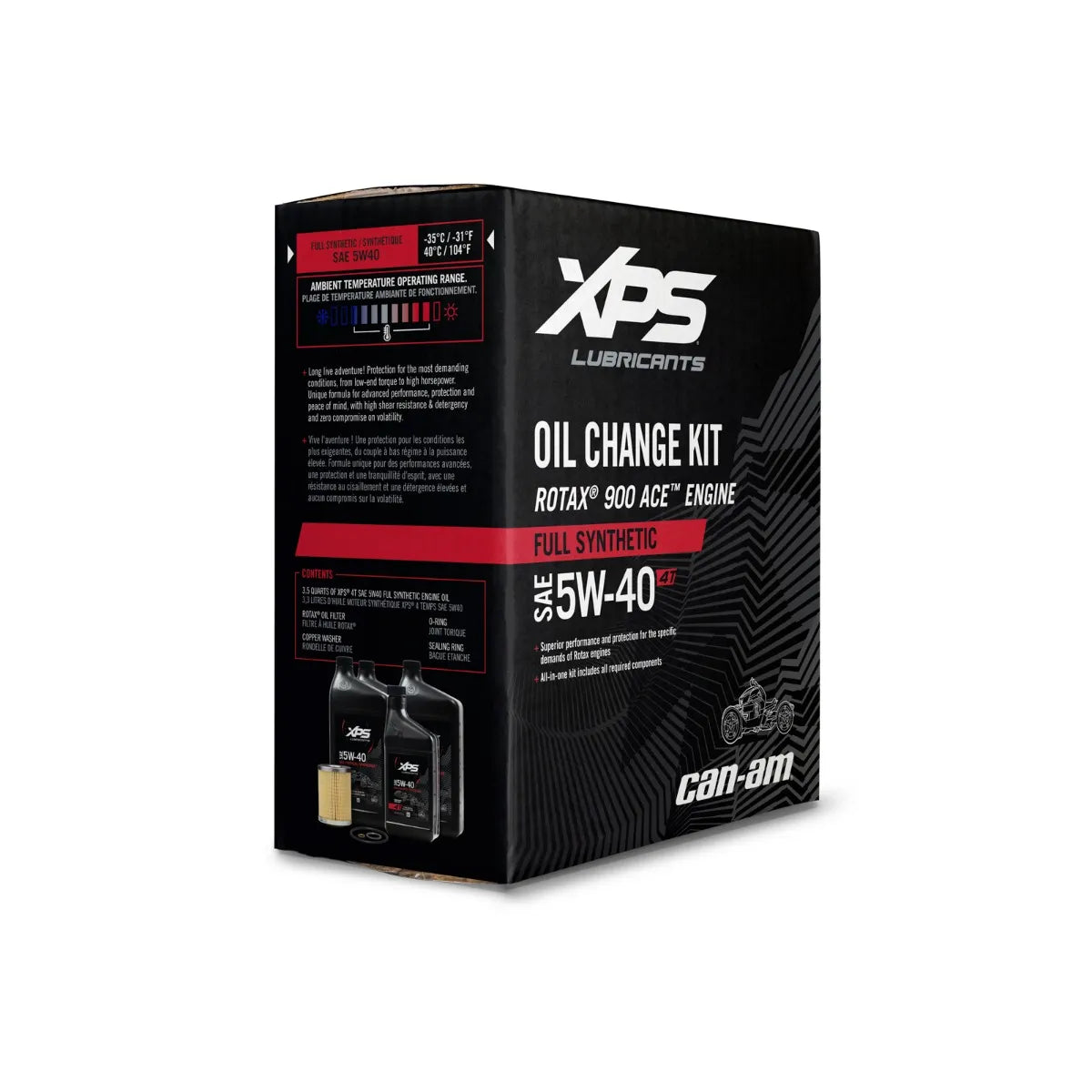 Can-Am 4T 5W-40 Full Synthetic Oil Change Kit for Rotax 900 CC engine - 9779491